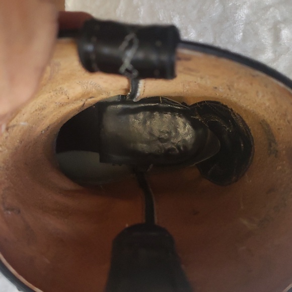 TONY LAMA Cowboy / Western Boots  Genuine Leather Black Men’s Size 10 D 7926 - Picture 11 of 15